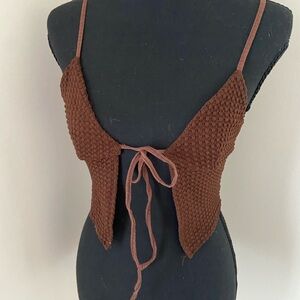 H&M Dark Brown Knit Top